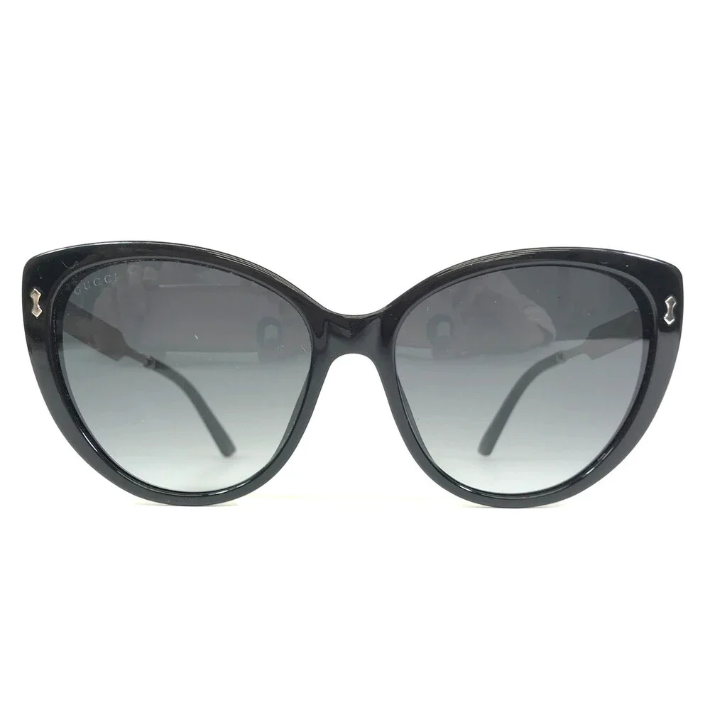 Gucci Sunglasses GG3804/S CSA9O Shiny Black Palladium Gold w/ Gradient Lenses